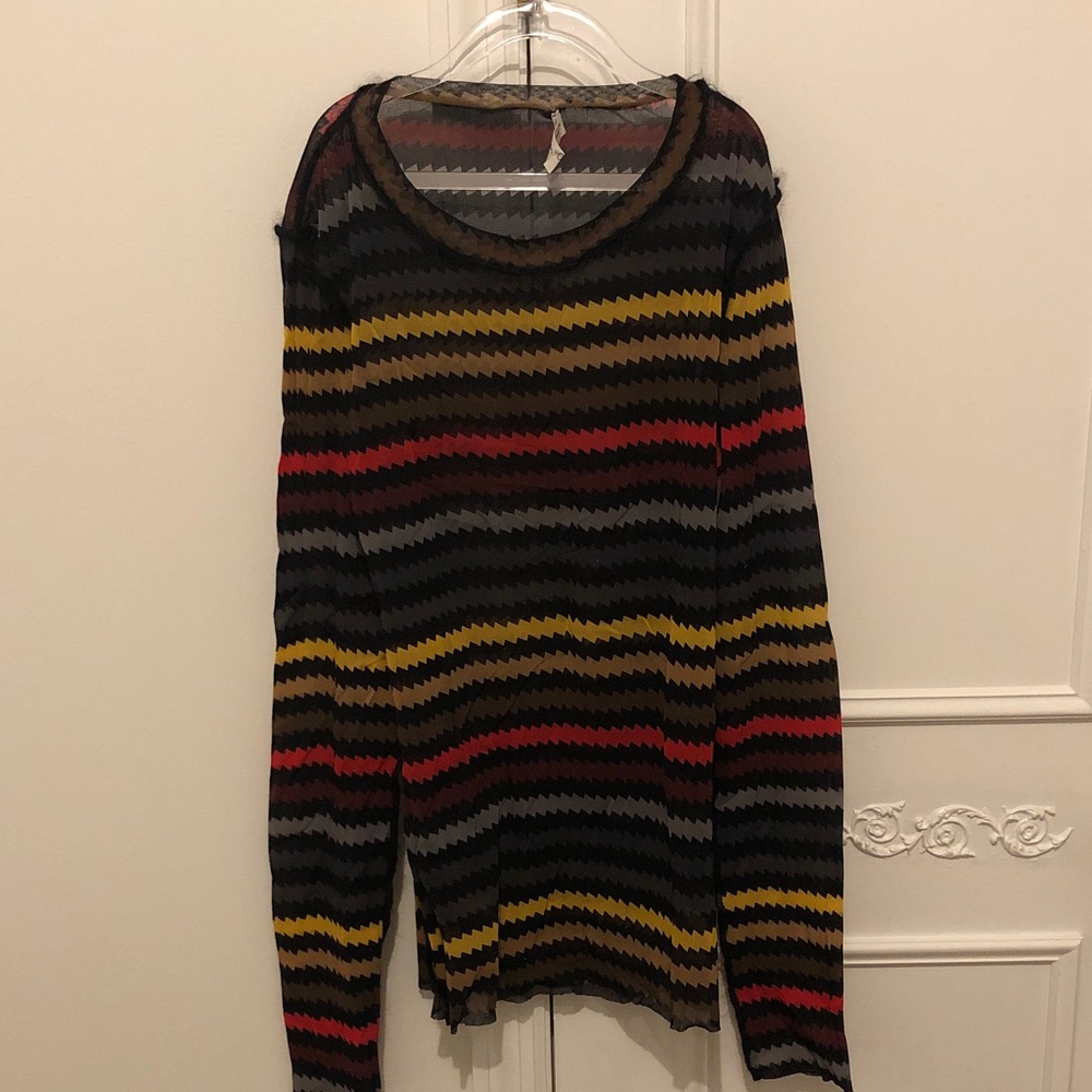 Sonia Rykiel Multicolor Zigzag Top